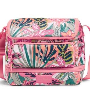 Vera Bradley ReActive Expandable Cooler Rain Forest Canopy Coral